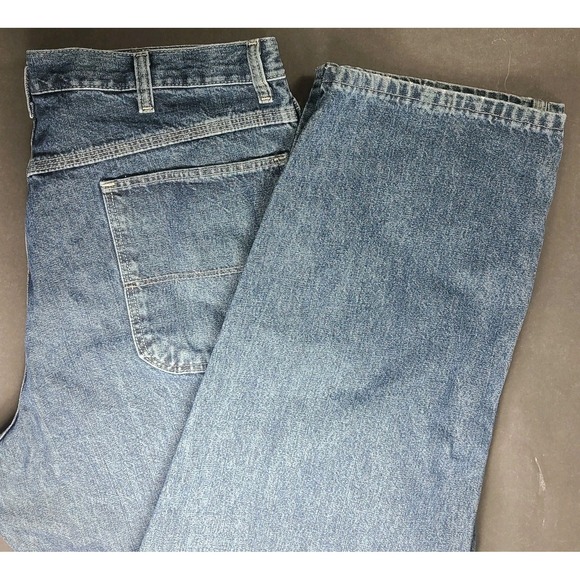 Wrangler Originals Carpenter Jeans Men's 36x34 Blue Denim Workwear EUC - Picture 5 of 6
